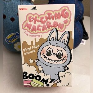 Exciting Macaron Labubu Plush Bag Charm Blind Box Sealed Box